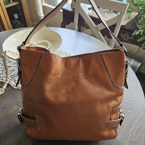 MICHAEL Michael Kors Vintage Chestnut Leather Shoulder Bag/Hobo - Picture 9 of 10
